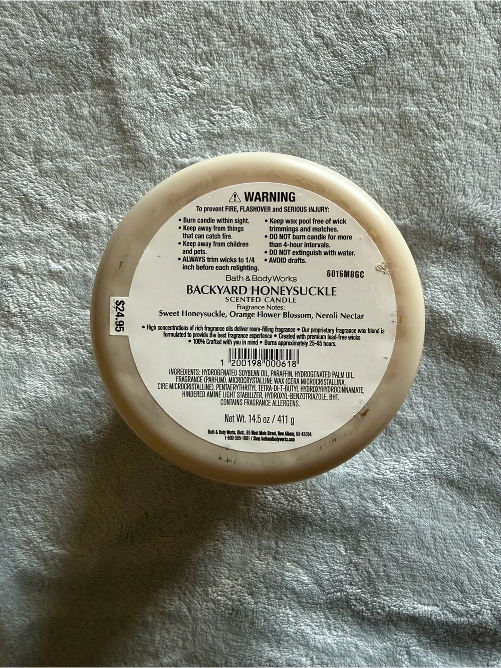 Bath & Body Works Sweetest Mom Backyard Honeysuckle 3 Wick Candle 14.5 oz New